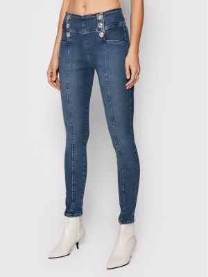 Skinny fit tamprės Guess mėlyna