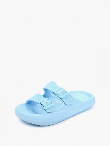 Шлепанцы Ideal Shoes® голубые