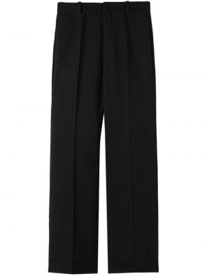 Pantalon en laine plissé Jil Sander noir