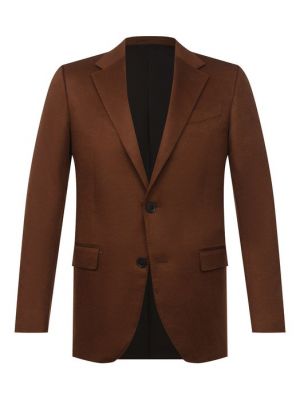 Кашемировый пиджак Ermenegildo Zegna коричневый