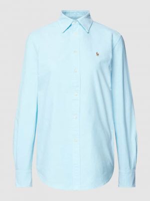 Koszula bawełniana relaxed fit Polo Ralph Lauren niebieska