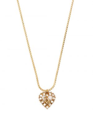 Szív mintás medál Christian Dior aranyszínű
