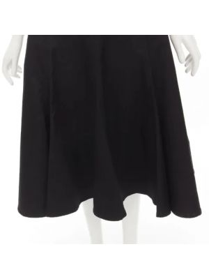 Falda de algodón Yohji Yamamoto Pre-owned negro