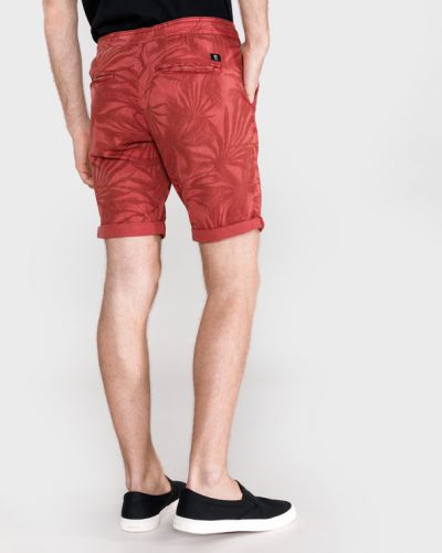 Pantaloni scurți din denim Tom Tailor Denim roșu