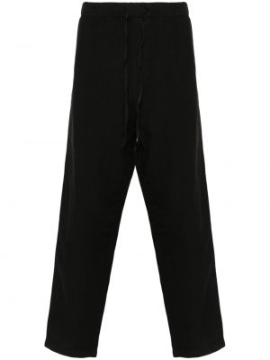 Lniane proste spodnie 120% Lino czarne
