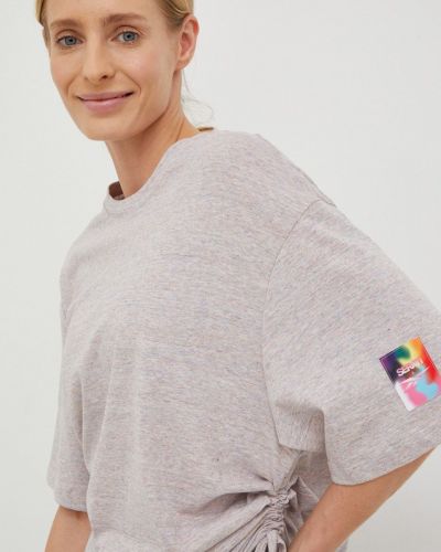 Reebok Classic pamut póló Nao Serati & Pride szürke, nyomott mintás