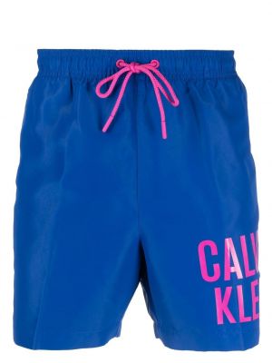 Trykt shorts Calvin Klein blå