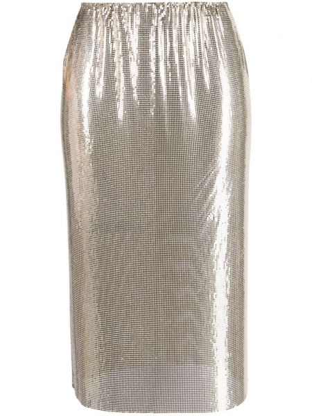 Midi sijonas su blizgučiais Sportmax auksinė