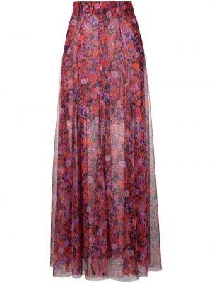 Φλοράλ φούστα με σχέδιο Philosophy Di Lorenzo Serafini κόκκινο