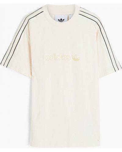 T-shirt z haftem bawełniana Adidas