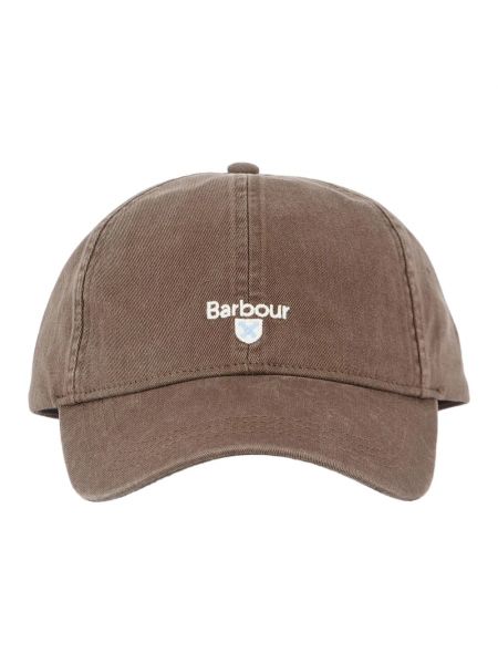 Cap aus baumwoll Barbour braun
