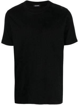 Kokvilnas t-krekls Cenere Gb melns
