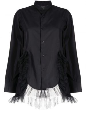 Tylová bavlněná košile Noir Kei Ninomiya černá