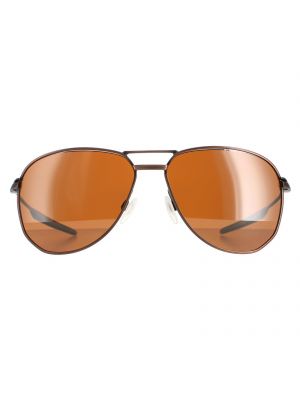 Атласные очки солнцезащитные Oakley коричневые