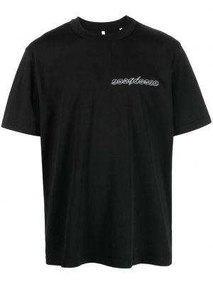 T-shirt aus baumwoll mit print Sunflower schwarz