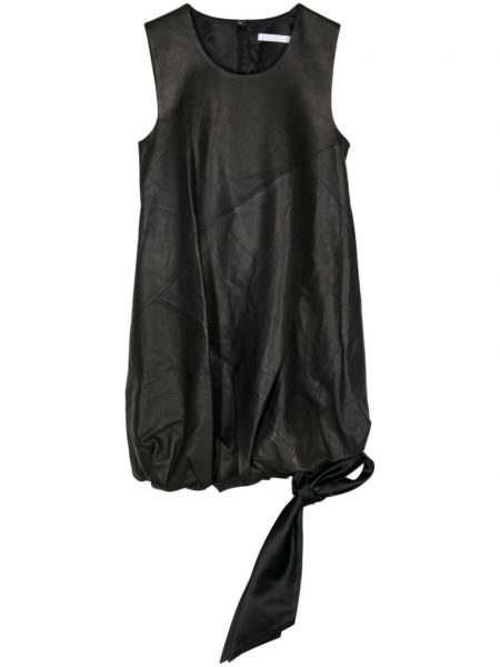 Δερμάτινη φόρεμα Helmut Lang μαύρο