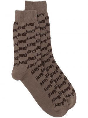 Памучни чорапи с принт Balenciaga