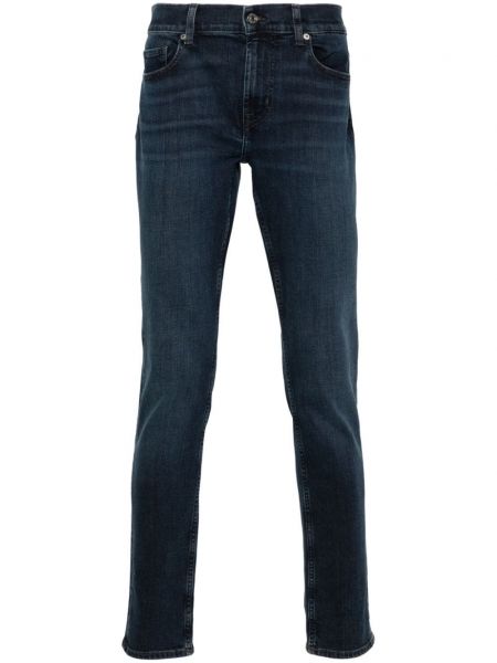 Skinny fit jean pantolon 7 For All Mankind mavi