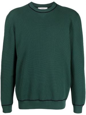 Памучен пуловер с кръгло деколте Pringle Of Scotland зелено
