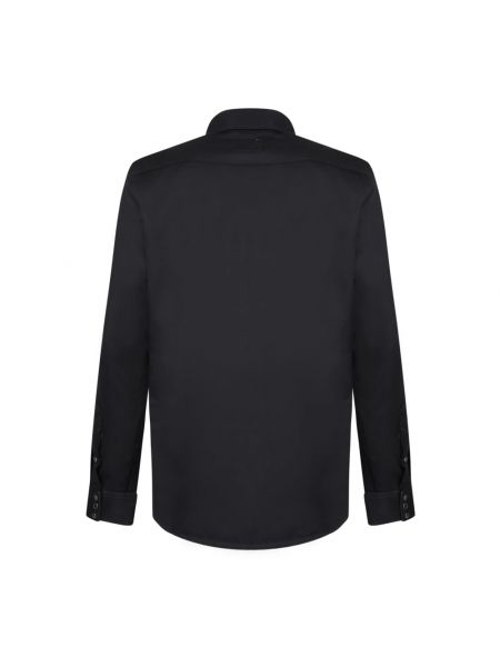 Koszula bawełniana z długim rękawem Pt Torino czarna