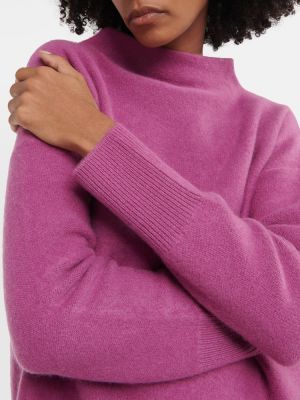 Кашмирен пуловер Vince виолетово