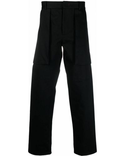 Pantalones rectos de cintura alta 424 negro