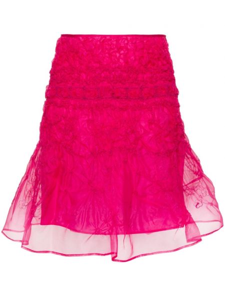 Midi sukně Cecilie Bahnsen růžové