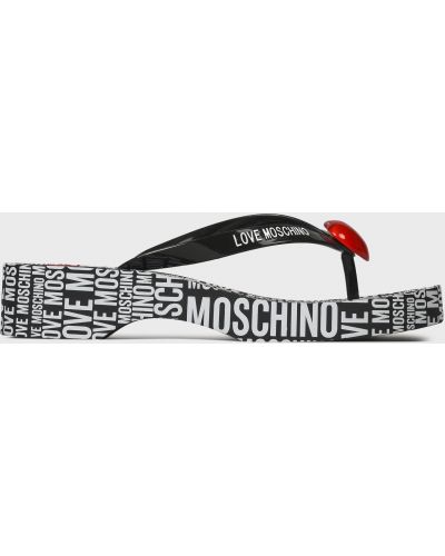 Черные шлепанцы Love Moschino