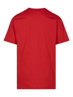 Koszulka bawełniana Supreme czerwona