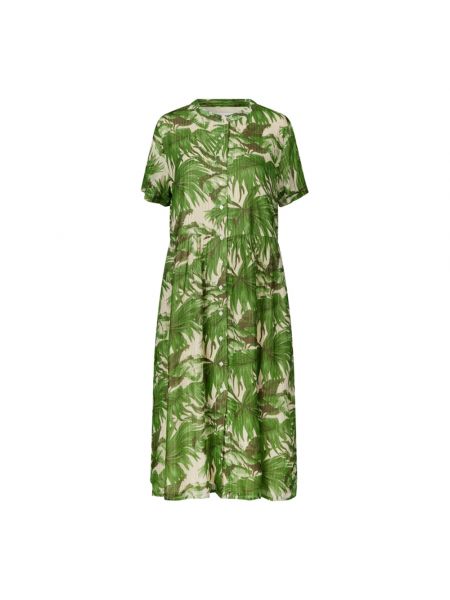 Sukienka midi z falbankami Lollys Laundry zielona