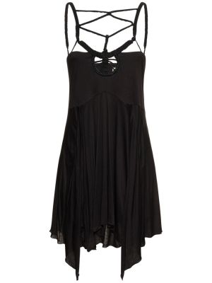 Viskózové mini šaty Isabel Marant čierna