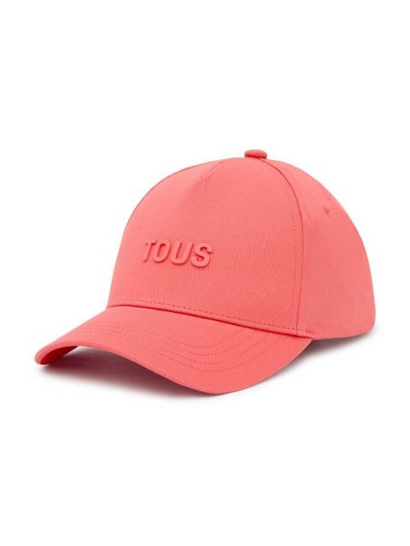 Однотонна бавовняна кепка Tous помаранчева