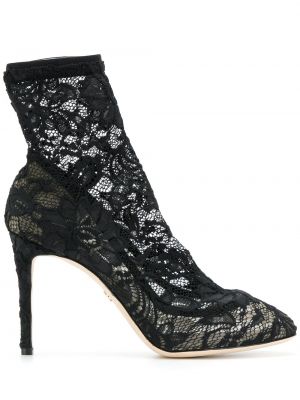 Обувки до глезена Dolce & Gabbana черно