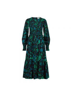 Sukienka midi na guziki Fabienne Chapot zielona