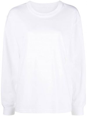 Тениска с принт от джърси Alexander Wang бяло
