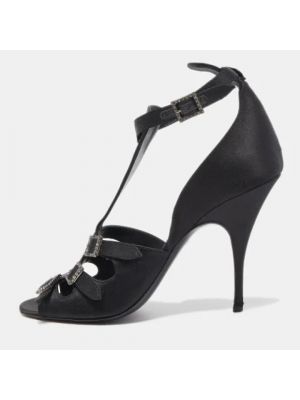 Satynowe sandały trekkingowe Givenchy Pre-owned czarne