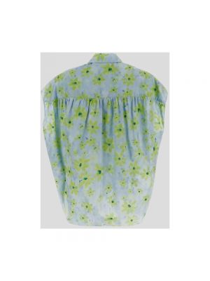 Camisa sin mangas de algodón de flores Marni verde