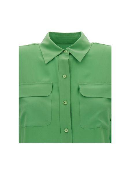 Blusa slim fit Equipment verde