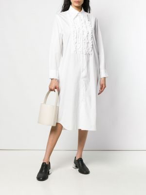 Sukienka z falbankami Comme Des Garçons Pre-owned biała