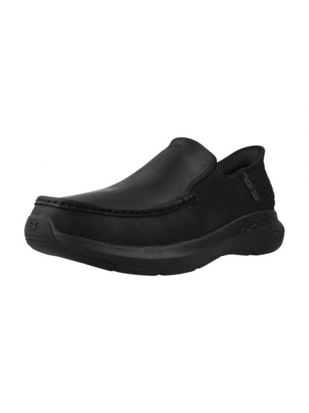 Loafers wsuwane Skechers czarne