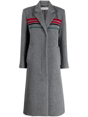 Palton de lână de catifea Molly Goddard gri
