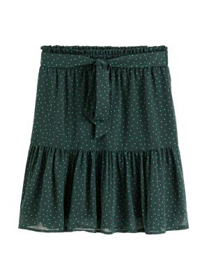 Mini falda con volantes La Redoute Collections verde