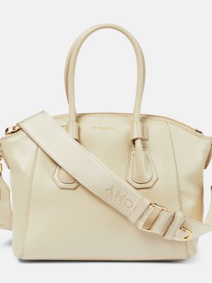 Leder sporttasche Givenchy beige