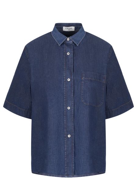 Джинсовая рубашка Circolo 1901 синяя