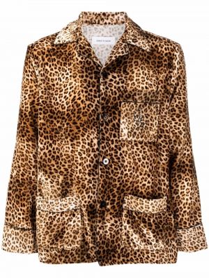 Camisa con estampado leopardo Ernest W. Baker marrón