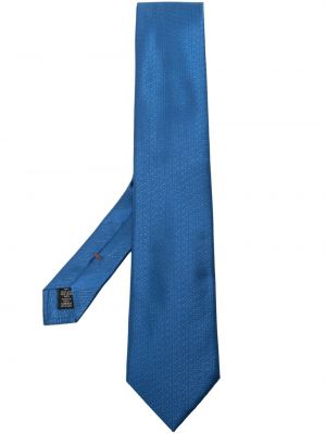 Cravată de mătase din jacard Zegna albastru