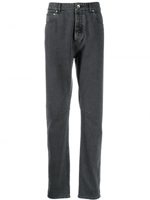 Jean droit Brunello Cucinelli gris