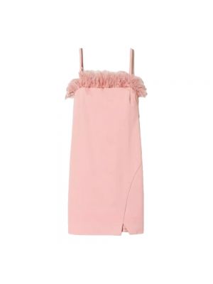 Sukienka mini w piórka Twinset różowa