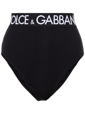 Бавовняні бріфи Dolce & Gabbana, чорні
