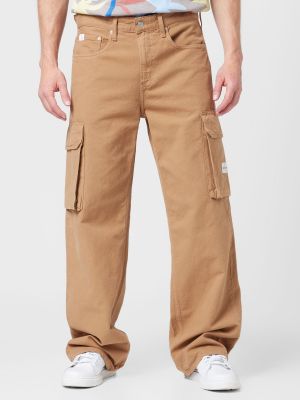 Kargo hlače Calvin Klein Jeans rjava